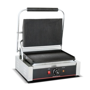 Grille-pain électrique professionnel en acier inoxydable 220V antiadhésif à tête unique <span class=keywords><strong>pour</strong></span> <span class=keywords><strong>panini</strong></span> et hamburgers – Excellent rapport qualité-prix - Product Image 1