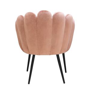Chaises de salle à manger modernes de luxe de style nordique pour hôtel et restaurant, type <span class=keywords><strong>fleur</strong></span>, <span class=keywords><strong>fauteuil</strong></span> en velours <span class=keywords><strong>rose</strong></span> - Product Image 4