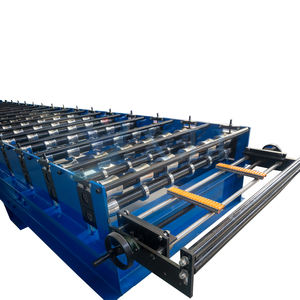 Xjj-002 아프리카 유약 타일 알루미늄 루핑 패널 롤 성형 기계 만들기 RIB IBR 지붕 패널 시트 만들기 기계 - Product Image 2
