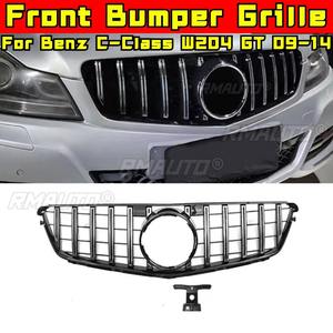 Bandes décoratives pour calandre de voiture, kit carrosserie, calandre avant pour Mercedes Benz Classe C W204 GT 2009-2014 - Product Image 2