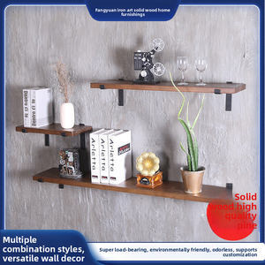 <span class=keywords><strong>Étagère</strong></span> murale en bois de pin, forte capacité de <span class=keywords><strong>charge</strong></span>, écologique, sans perforation, <span class=keywords><strong>étagère</strong></span> simple rangée, cuisine, salon - Product Image 6