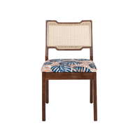 Chaises de restaurant d'extérieur modernes de haute qualité avec revêtement en cuir PU et tissus à motifs personnalisables, dossier stable