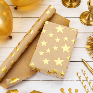 Irregular golden star gift <b>wrapping</b> <b>paper</b> Daily gift for friends gift <b>wrapping</b> <b>paper</b> Colorful printing customizable - Product Image 5