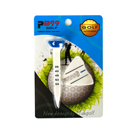 Tee de golf en caoutchouc durable de haute qualité à 5 pointes de 83 mm, multicolore, marque PM99, modèle M-14, équipement d'entraînement avec logo personnalisé
