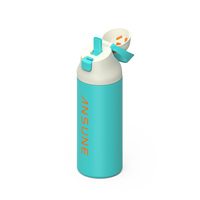 Botella Deportiva de Acero Inoxidable Aislada al Vacío de Doble Pared con Diseño Degradado e Impresión por Transferencia de Aire, Personalizada OEM para Venta al Por Mayor