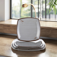 Assiettes de table et assiettes de luxe en mélamine, pièces, prix bon marché, pour restaurant
