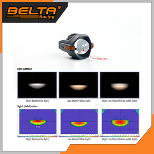 BELTA, alta calidad, venta al por mayor, alta potencia, 120W, luces antiniebla para motocicleta, haz Alto y Bajo, Kit de luces intermitentes para proyector de motocicleta - Product Image 5