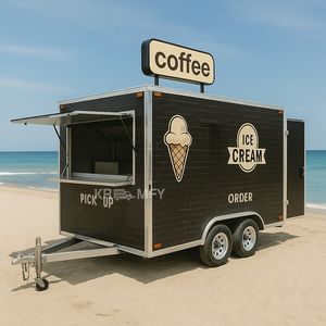 Kiosque à pizza, glaces, café, tacos, camion de restauration mobile, remorque de restauration rapide sur mesure - Product Image 6