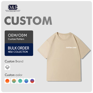 เสื้อยืดเจอร์ซีย์ผ้าฝ้ายเมอร์เซอไรซ์ย้อมสีสำหรับผู้ชายฤดูร้อน พิมพ์ลายกราฟิกตัวอักษร พร้อมโลโก้สั่งทำ ขอบเอวยางยืด สไตล์ลำลอง - Product Image 1