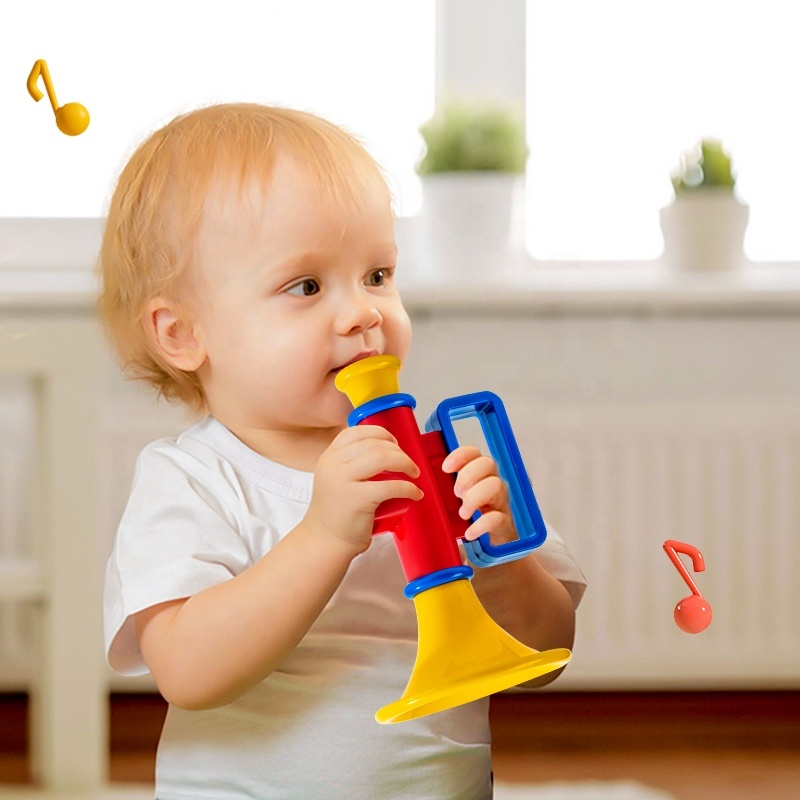 BSTCAR - Trompette Jouet Musical Pour Enfants - Plastique - Couleur Aléatoire