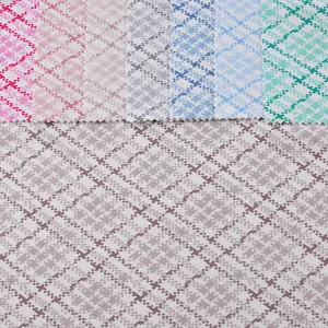 Tecido de malha GRS para roupas de lã estampado 90% poliéster 10% spandex da nova moda