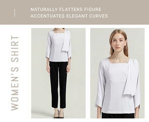 Blazer Casual de Verano para Mujer, Personalizado OEM ODM, Cuello Cuadrado, Top Blanco, Pantalones Negros - Product Image 3