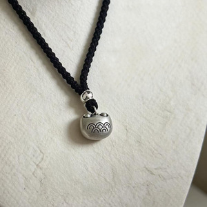 Collar de plata Kaiming S925 con colgante de nube auspiciosa retro chino para mujer, uso diario - Product Image 2