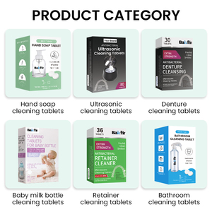 Comprimé nettoyant jetable pour prothèses dentaires, soin quotidien, marque privée OEM, solution tout-en-un - Product Image 6