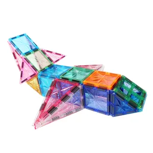 160-pcs магнитные стоительные блоки 3d Diy модели интеллектуальной звезда магнитные стоительные плитки игрушки для детей