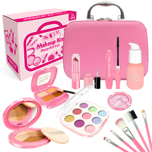 Dropshipping Shopfiy Ensemble de maquillage en plastique non toxique pour filles et enfants, kit de jouets de simulation cosmétique pour enfants, - Product Image 4