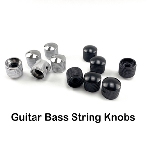 Bán buôn OEM thương hiệu Trung Quốc Dome chiết Knob tone điều khiển Chrome khối lượng kim loại knobs cho guitar điện bass vít Allen - Product Image 2
