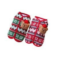 Vêtements pour chiens Joyful Dog Clothes, pull en tricot de Noël 3D en forme d'ours, pull pour petit chien, chat, animal de compagnie