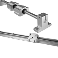 Kit de rail de guidage linéaire CNC 3 axes avec rails ronds SBR et curseurs d'arbre linéaire pour le surfaçage de la table de toupie