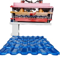 Machine de formage de rouleaux de panneaux de toiture en acier glacé antique avec une utilisation facile et plus de 5 ans de garantie