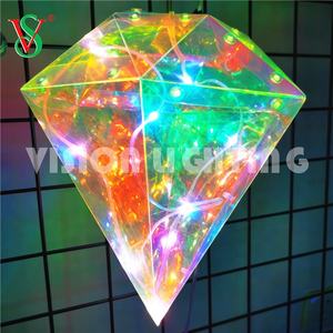 Novo Design Shopping Decoração Fada Pingente LED PVC Pendurado Bola Estrela Luzes - Product Image 3