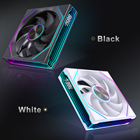 Ventilateur de refroidissement pour boîtier PC de jeu Lovingcool OEM ODM avec affichage de la vitesse, ventilateur de refroidissement intégré pour châssis d'ordinateur 360 mm, ARGB