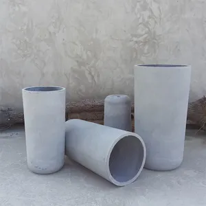 Atacado preço de fábrica cimento casa decoração interior jardim decoração ao ar livre moderno vasos de flores concreto