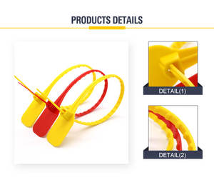 Sellos <span class=keywords><strong>de</strong></span> Seguridad <span class=keywords><strong>de</strong></span> Plástico Desechables Personalizados con Número <span class=keywords><strong>de</strong></span> Serie JCPS119 para Contenedores - Product Image 2