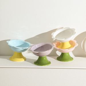 Accessoires pour animaux bol de nourriture pour <span class=keywords><strong>chat</strong></span> coloré protéger les vertèbres cervicales bol pour chien animal de compagnie anti-renversement <span class=keywords><strong>chat</strong></span> bol d'eau chien arc - Product Image 3