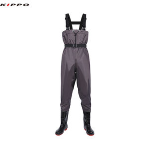 Kippo Luxe vente en gros Nylon imperméable Wading bateau pêche protège-poitrine avec bottes <span class=keywords><strong>chasse</strong></span> combinaison chaussures - Product Image 4
