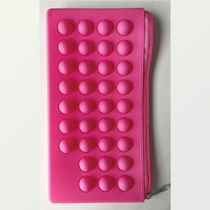 Силиконовый пенал с пузырьковыми пузырьками для детей, школьная сумка, модная сумка-клатч, косметичка