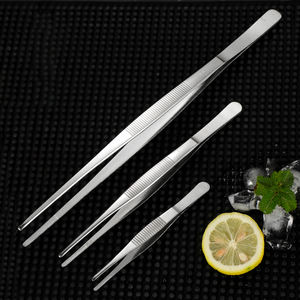 30cm Küchen werkzeug Edelstahl Benutzer definiertes Logo Pistole schwarz Kupfer Gold Antik Messing Regenbogen Farbe Home Medical Lange Pinzette Zange - Product Image 1