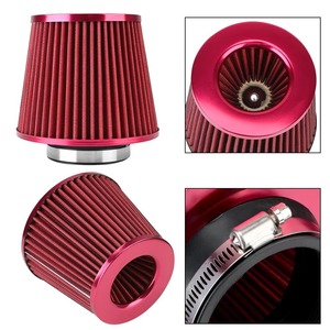 Filtro de Aire de Alto Flujo de 77 mm, Cabeza de Hongo de Aleación de Aluminio Azul para Mejora y Modificación de Automóviles - Product Image 5