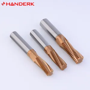 Handerk Nhà Máy Cung Cấp Trực Tiếp 55/65/75hrc Chủ Đề Endmill Thiết Lập Rắn Carbide Chủ Đề Phay Máy Cắt Cho CNC