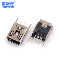 90 degrés 4 broches Type A femelle Usb 3.0 câble prise connecteur coque verticale avec collier 180 degrés Mini USB connecteurs femelles