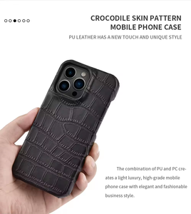 Custodia in Pelle Originale Antiscivolo e Antiurto per <span class=keywords><strong>iPhone</strong></span> Serie 13 14 15 con Protezione Fotocamera - Product Image 2