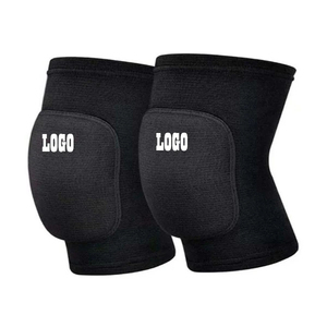 Genouillère unisexe en néoprène avec rembourrage absorbant les chocs, fermeture à enfiler, noire, pour le soutien du genou lors du volley-ball, du basketball et de l'entraînement sportif - Product Image 4