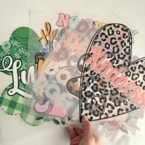 Tela PET Lavable con Estampado de Trébol del Día de San Patricio, Diseño de Dibujos Animados, Transferencia Térmica, Estampado en Caliente, Venta al Por Mayor - Product Image 5