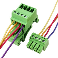 Fil monté sur rail DIN pour câbler le bornier mâle et femelle pas de connexion 3.81MM