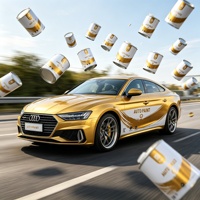 Peinture de finition automobile acrylique haute brillance 1K Basecoat 2K Topcoat, haute adhérence, bonne couvrance, peinture liquide automobile en aérosol