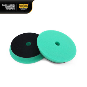 Tampon de polissage en <span class=keywords><strong>mousse</strong></span> double <span class=keywords><strong>action</strong></span> de 150 mm (6 pouces) vert à surface plane et bord biseauté, tampon de coupe intensive pour l'entretien automobile - Product Image 1