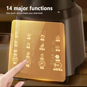 LCD מסך מגע חשמלי מטבח נייד בישול מסחרי בלנדר מיץ פירות מיקסר מסחטה ובלנדר