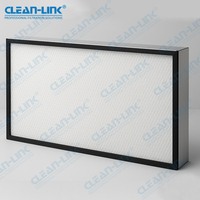 Panel de Papel de Fibra de Vidrio Clean-Link, Filtro de Aire ULPA, Elemento de Filtro HEPA H13/H14 para Campana de Flujo de Aire Laminar Industrial