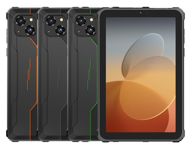 Oukitel Rt3 Pro 8.0" Hd Display 4gb+128gb 5150mah Battery 16mp Camera Dual Sim Support Nfc Edition Rugged Tablet