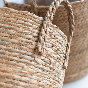 Gran oferta, maceta nórdica de paja de gran tamaño, cesta de flores para plantas verdes en maceta Extra grande, cesta para plantas, suelo tejido, bonsái para interiores - Product Image 6
