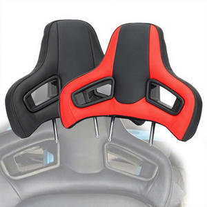 Poggiatesta Universale a Inserimento in PVC di Alta Qualità per Sedili da Corsa per Auto Sportive con Parti in Pelle Fibra di Carbonio URANGE JQ50616T03 - Product Image 2