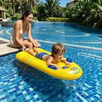 Planche à pagaie gonflable pour enfants, PVC écologique, légère, portable, avec poignées, pour piscine, plage, jeux aquatiques, personnalisable, 115x53x13cm