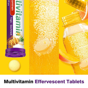 Comprimés effervescents multivitaminés de supplément de santé Offre Spéciale avec le métabolisme de soutien de fonction d'énergie de poussée de saveur d'ananas - Product Image 5
