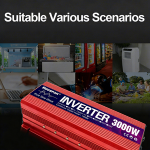 家庭用 1000W 1600W 3KW 2200W AC 230V 220V DC 12V 24V 60Hz 出力周波数 インテリジェントで耐久性のある純正弦波インバーター - Product Image 4