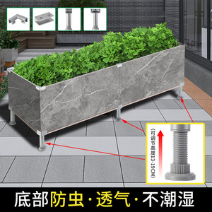 Aluminum Alloy Clips For Planting Boxes Round Pot Trays With Feet Rust Resistant - Product Image 3